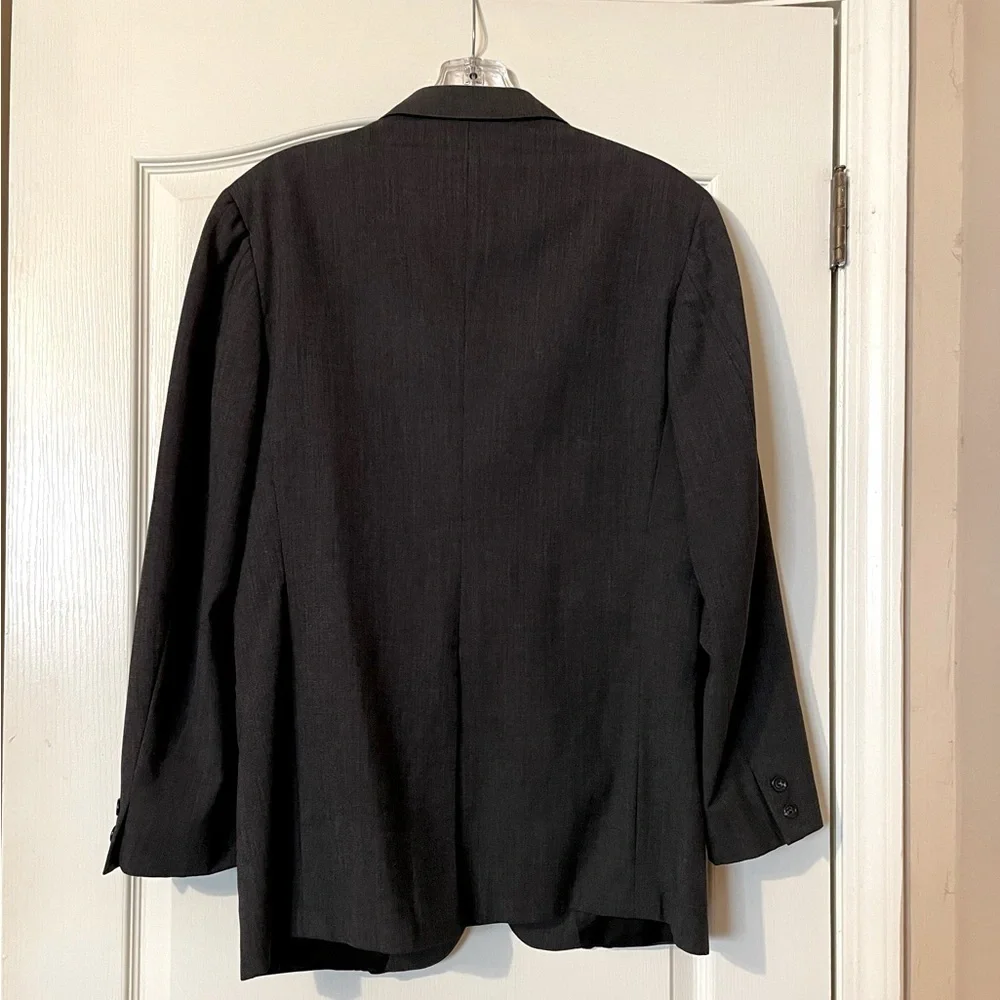 Brooks Brothers Brooksgate Blazer Men’s 42R Black Dark Gray Vintage Jacket USA